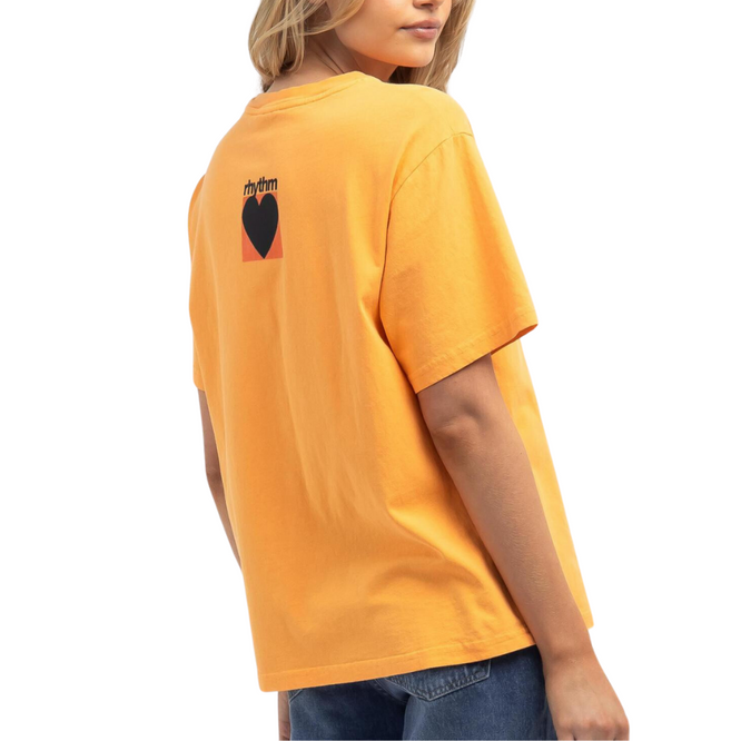 Womens Factory T-Shirt in Übergröße Orange