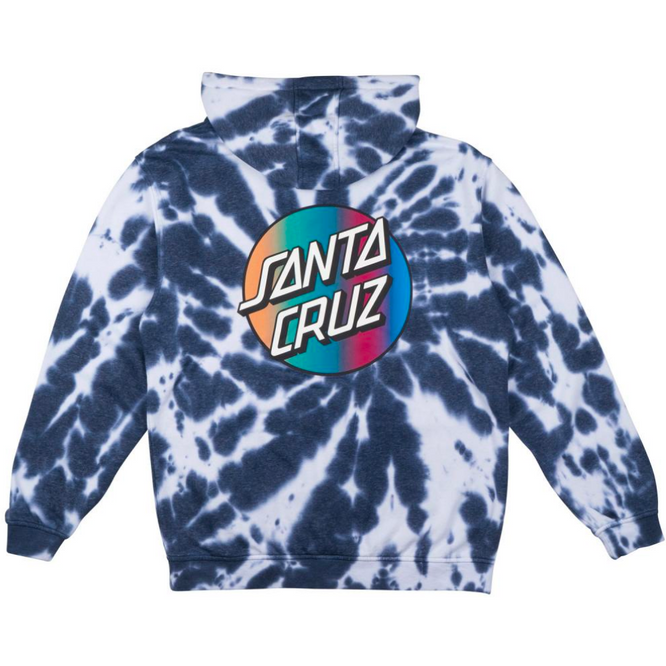 Classic Dot Fade Chest Hoodie Navy Spider