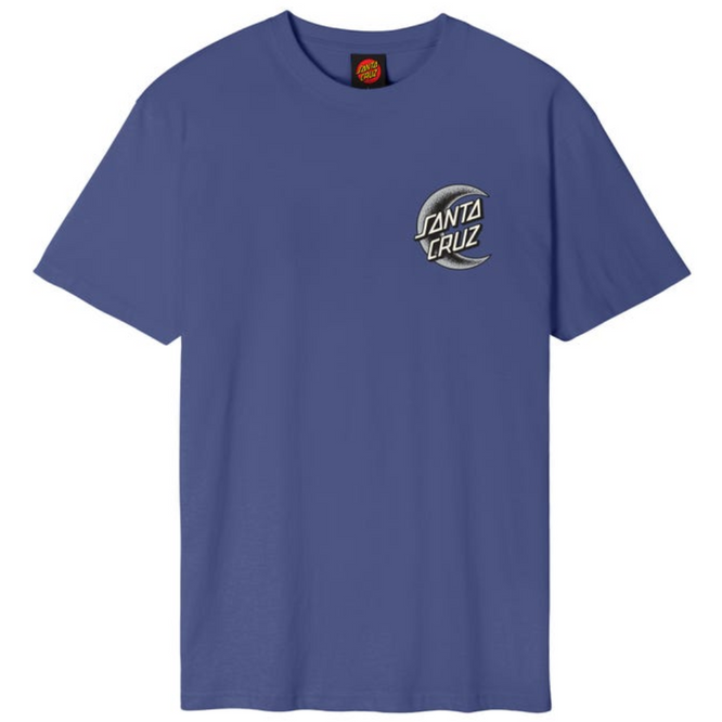 Crescent Moon Chest T-Shirt Navy Dusk
