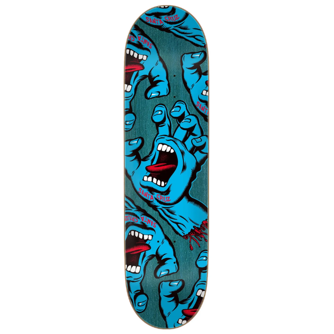 Kids Crowded Hand Blue 7.5" Skateboard Deck