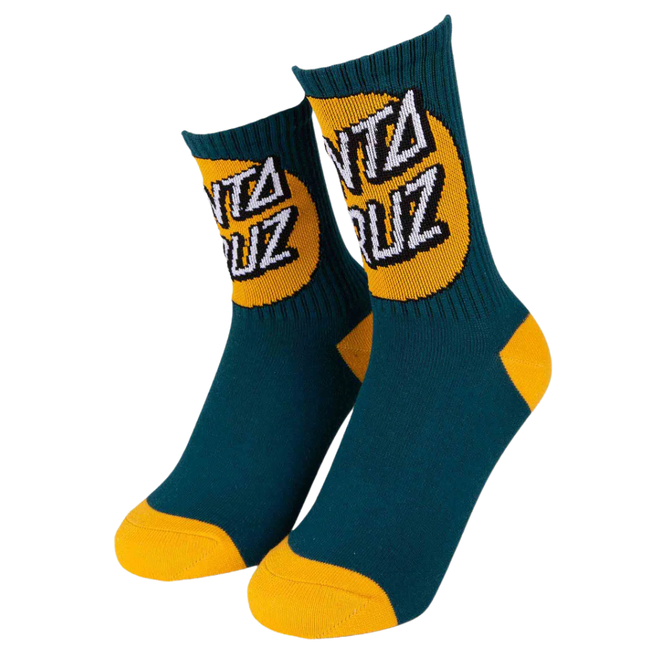 kids Ovrsz Other Dot 2Pack Socks Green/Yellow