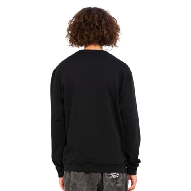 Meek Slasher Oval Dot Crew Sweatshirt Black