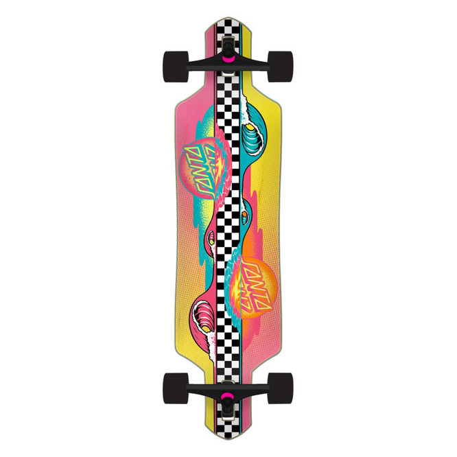 Komplettes Sundown Stripes Drop Thru Multi 9" Longboard
