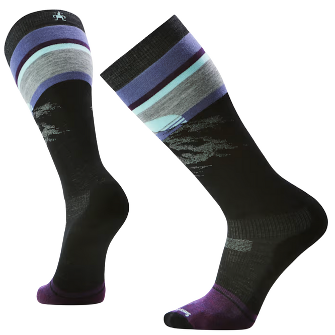 Snowboard Targeted Cushion Mountain Sunrise OTC Socken Schwarz