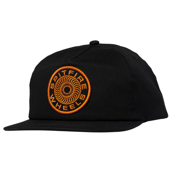 Klassische '87 Swirl Patch Snapback Kappe Schwarz/Orange