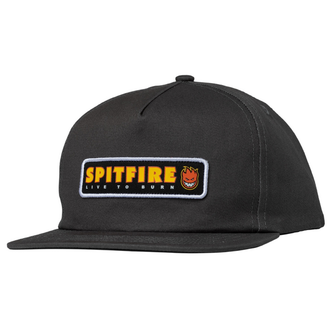 LTB Patch Snapback Kappe Holzkohle