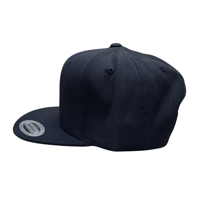 Classic Shield Snapback Cap Black