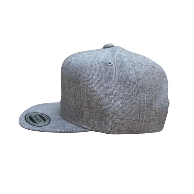 Kids Classic Shield Snapback Cap Heather Grey