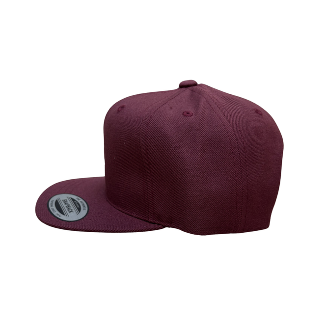 Kids Classic Shield Snapback Cap Maroon