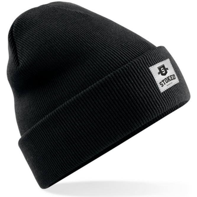 Original Shield Beanie mit Bündchen Schwarz