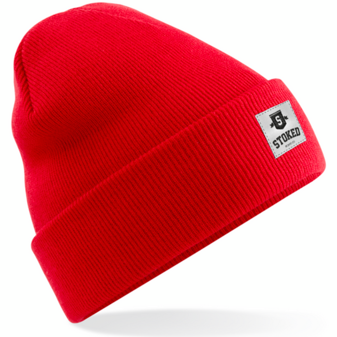 Original Cuffed Shield Beanie Hellrot