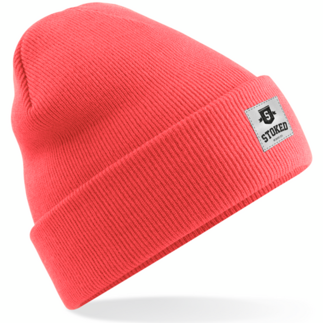 Original Cuffed Shield Beanie Koralle