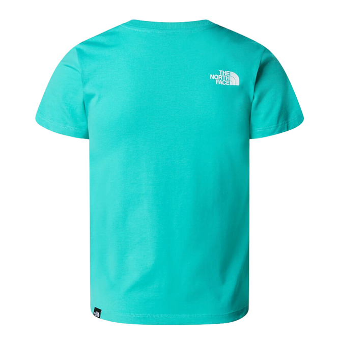Einfaches Kinder-Kuppel-T-Shirt Geyser Aqua