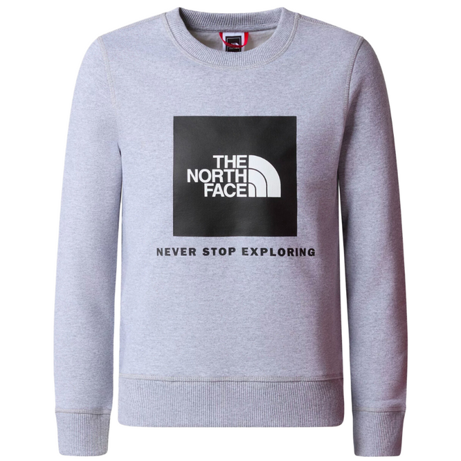 Kinder Redbox Crew Pullover TNF Light Grey Heater/TNF Black