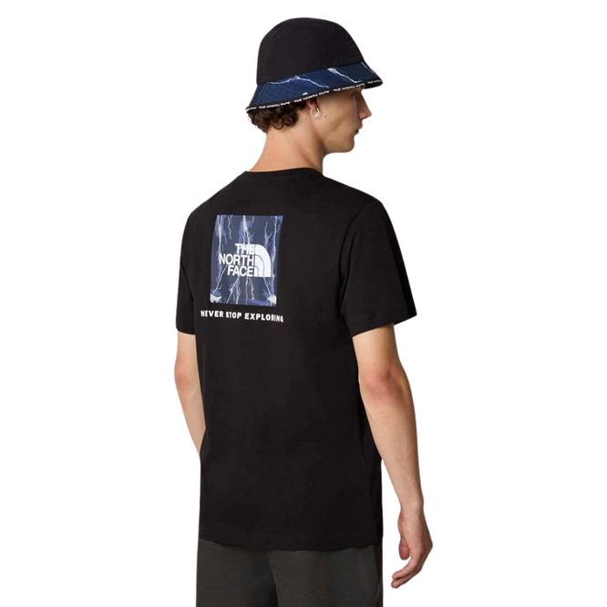 Redbox T-Shirt TNF Schwarz/Summit Navy/Lightening Print