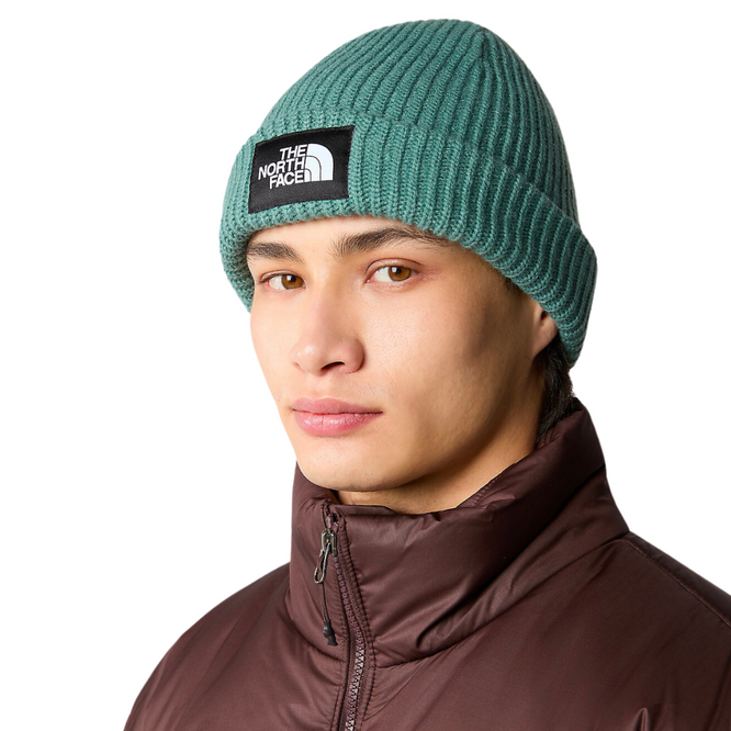 Salzige gefütterte reguläre Beanie Dunkel Salbei