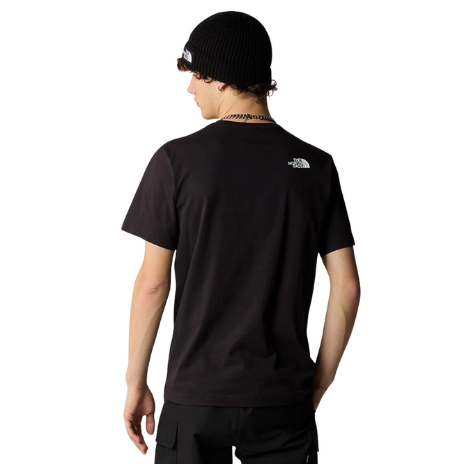 Holzschnitt-Kuppel-T-Shirt TNF Schwarz