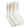 Kids Classic Check Crew 3Pack Socks Dusty Gold