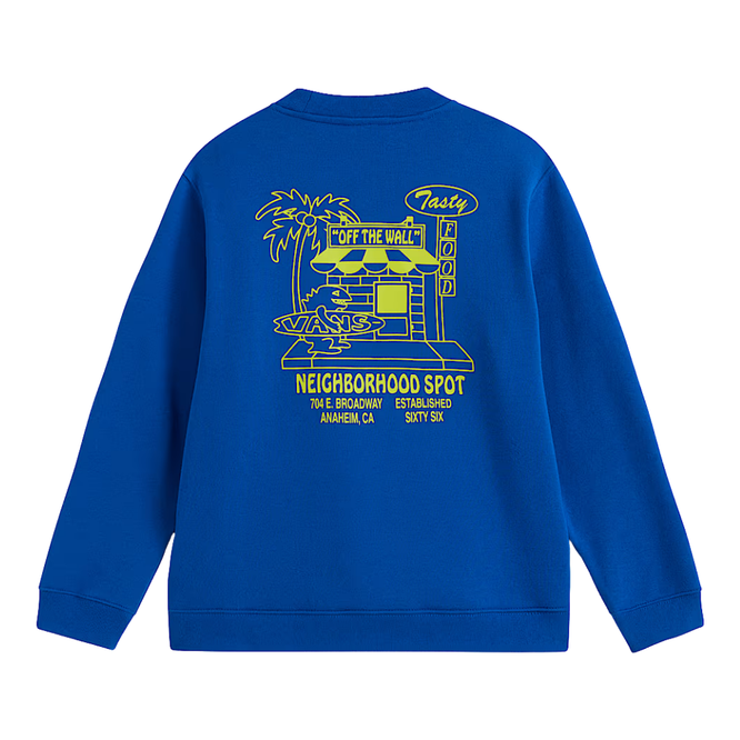 Kids Food Spot Crewneck Classic Blue