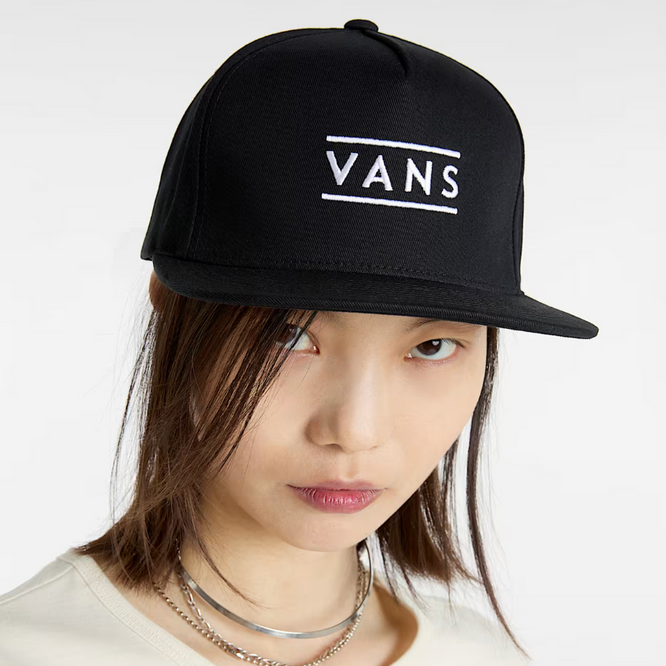 Half Box Snapback Cap Black