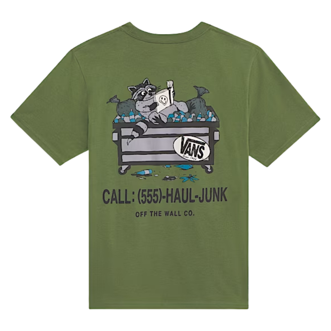 Kids Dumpster Raccoon T-Shirt Green Balsam