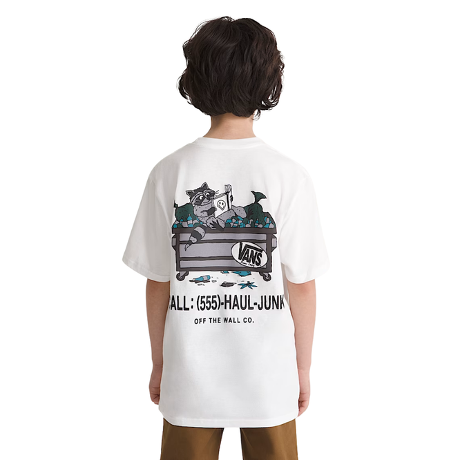 Kids Dumpster Raccoon T-Shirt White