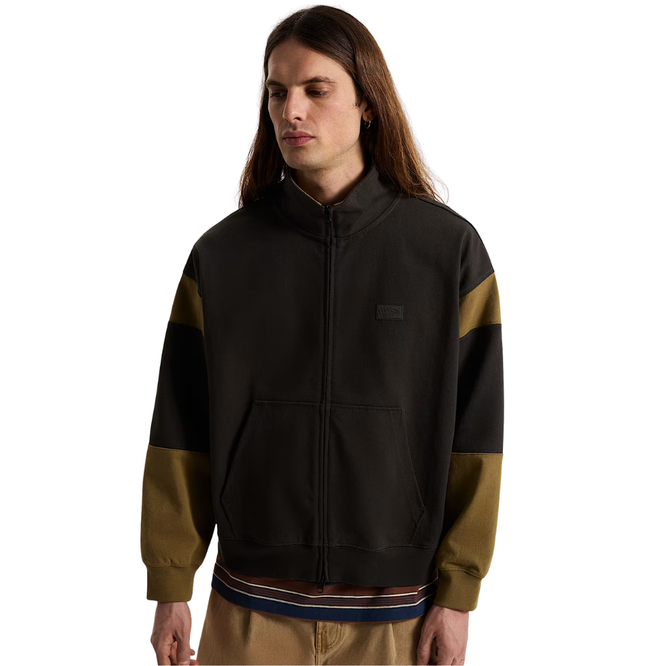Retro Sport Full Zip Sweater Faded Black
