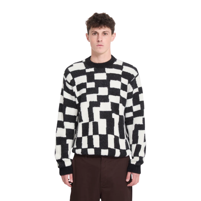Carrau Check Sweater Crewneck Black