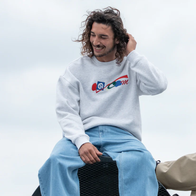 Carrau Sweater Crewneck Bone Heather