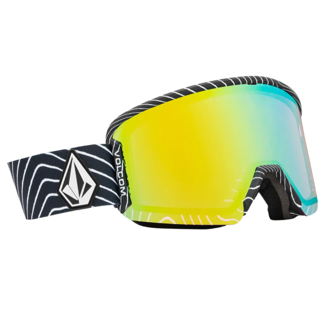 Garden 2 Op Art + Gold Chrome Lens Snowboardbrille