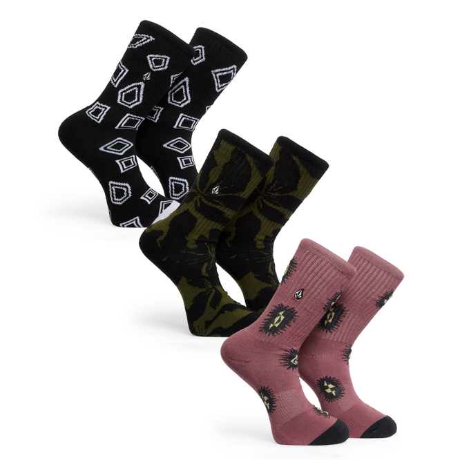 Print Mixer Sock 3 pack Multicolor