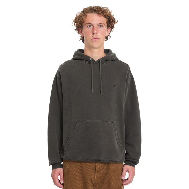 Single Stone Hoodie Rinsed Black
