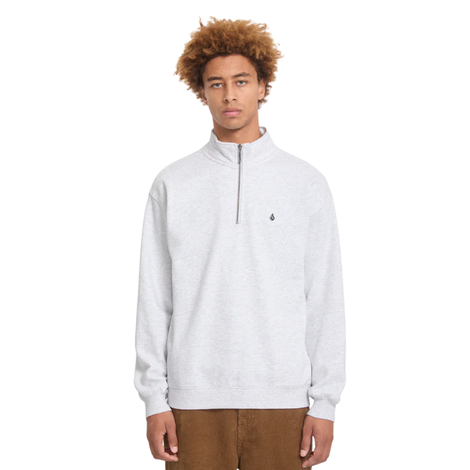 Single Stone Quarter Zip Bone Heather