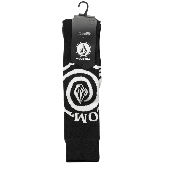 Spiral Over-The Calf Sokken Black