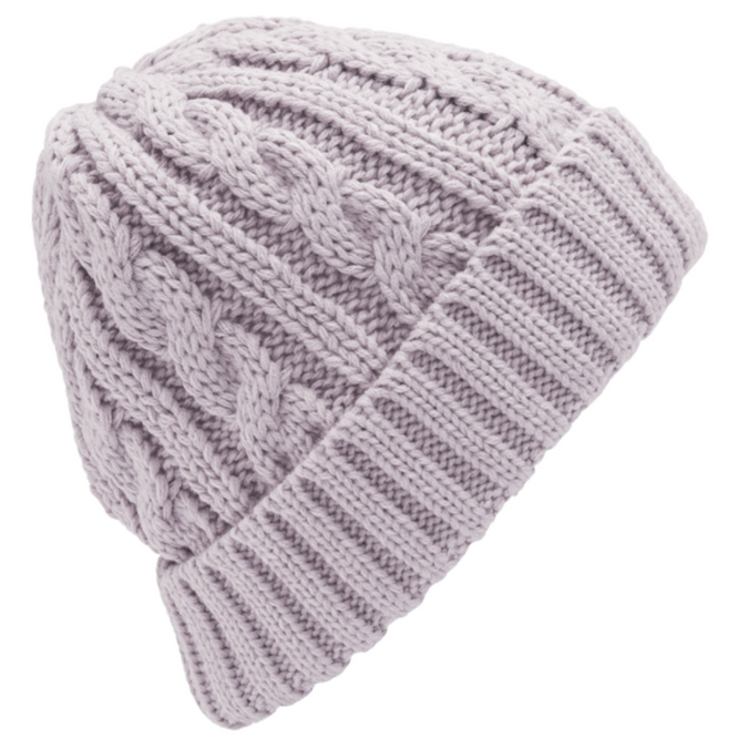 Stone Knit Beanie Lavender Aura