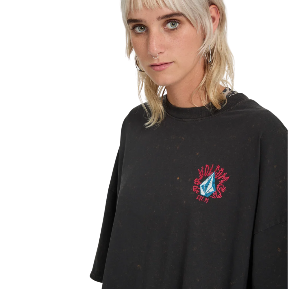 Womens Voltrip T-Shirt Vintage Black