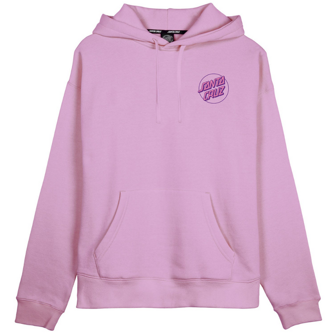 Damen Partial Dot Hoodie Fondant Rosa