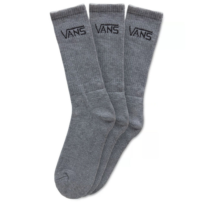 Classic Crew Socks 3 Pack Heather Grey