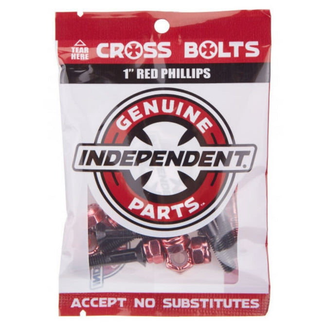 Red/Black 1" Phillips Hardware Set