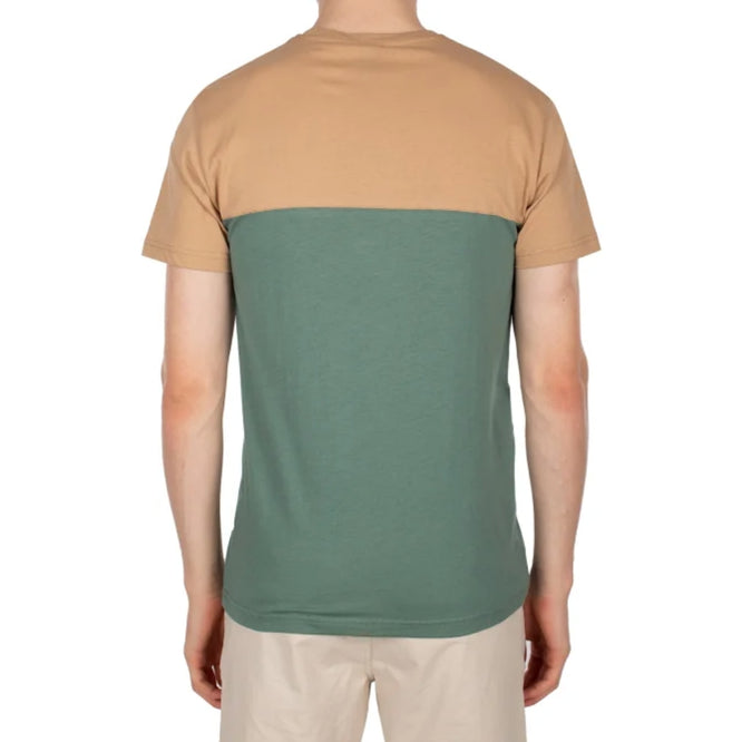 Block Pocket 2 Tee Green Red