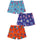 Donuts 3pack Boxershorts Navy/ Blue/ Orange