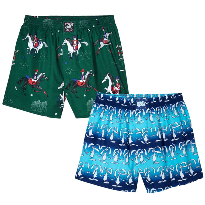 Polo & Sundays 2pack Boxershorts Green Blue