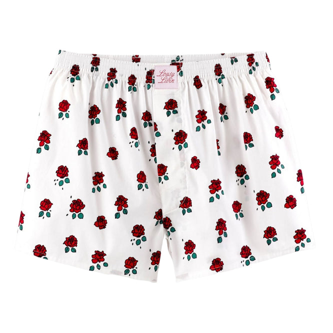 Roses Boxershorts White