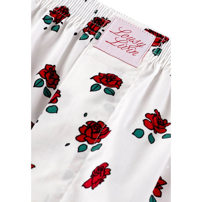 Roses Boxershorts White