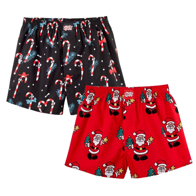 Santa & Sugar 2pack Boxershorts Black/ Red