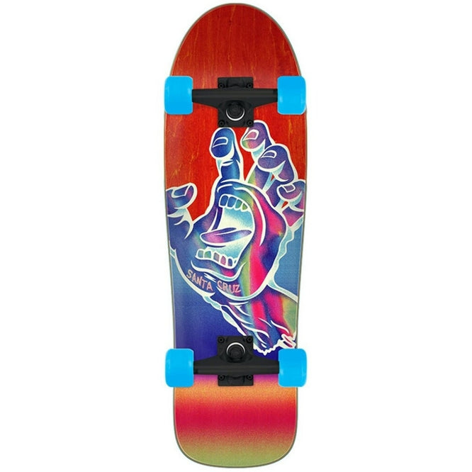 Iridescent Hand Shaped Cruzer 31.7" Red Complete Cruiser