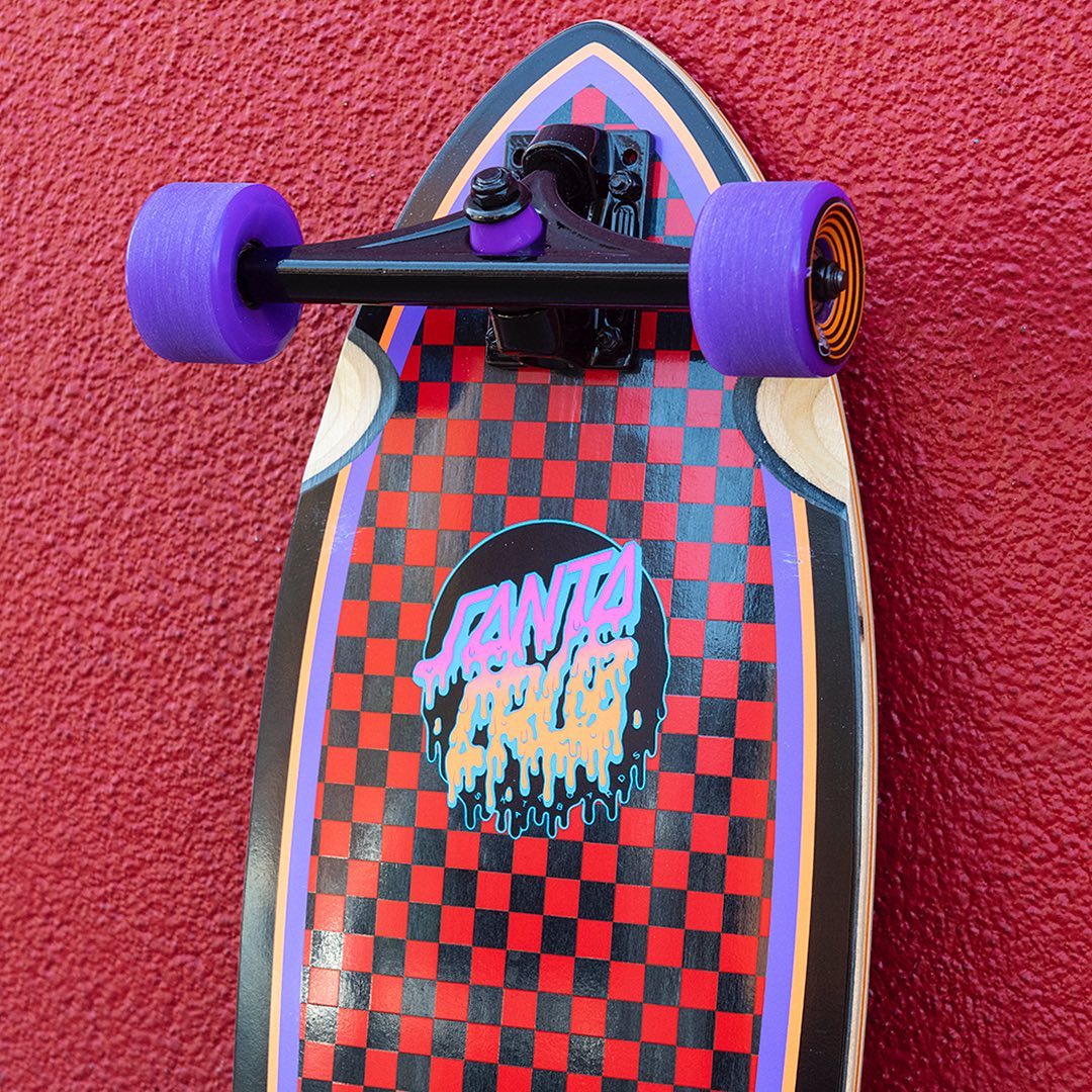 Rad Dot Pintail Black/ Multicolored 33" Complete Longboard