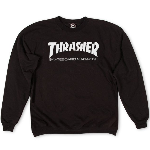 Skate Mag Crew Pullover Schwarz