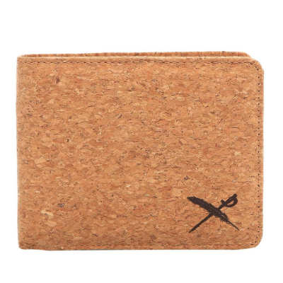 Cork Flag Wallet Light Brown