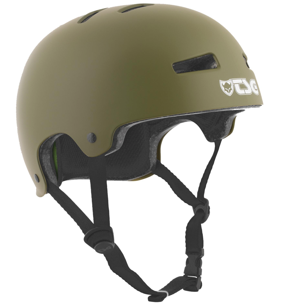 Evolution Solid Colors Satin Olive Helm